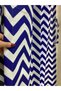 Blue-White Zigzag Patterned 4-Sided Lace-Up Balcony Railing Curtain – Durable Balcony Railing Cover for Privacy - 3