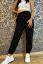 Women's Cotton Black (3 Yarn Sharded) Sweatpants - 2