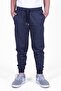2-Piece Plain Boy's Black-Smoked Double Pocket Sweatpants - 2