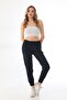 Navy Blue High Waisted Jogger Summer Sweatpants - 2