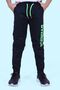 Phosphorescent Dynamic Printed Boy's Double Pocket Navy Blue Sweatpants