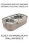 Aura Stainless Steel Children's Lunch Box (300 + 150 ml) Double Compartment Food Storage Container (21 X 13 X 8 cm) - 4