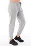 Women's Gray Color Elastic Waist Pocket Large Size Sweatpants Cotton Fabric Widen Dies - 4