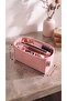 Six Compartment Clutch Cantali Organizer Light Pink Color 28 X 15 X 12 Dimensions (Length X Height X Width)