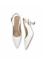 Open Back Short Heeled Classic Stiletto Large Size Shoes - 6