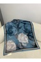 Lotus Pattern Floral Cotton Soft Shawl. Non-Slip, Wrinkle-Resistant, Easy to Shape. Breathable Fabric. - 2