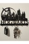 Harry Potter Hogwarts Castle Silhouette Wall Key Holder - Decorative Key Hanger with 5 Hooks - 2