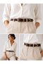 100% Genuine Buffalo Leather 3 cm Women's Belt – Western Style Leather Women's Belt - 8