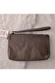 Genuine Lambskin Patterned Design Clutch Handbag with Removable Strap 20X13 cm - 6