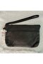 Genuine Lambskin Patterned Design Clutch Handbag with Removable Strap 20X13 cm - 3