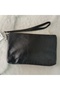 Genuine Lambskin Patterned Design Clutch Handbag with Removable Strap 20X13 cm - 7