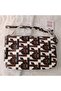 Genuine Lambskin Patterned Design Clutch Handbag with Removable Strap 20X13 cm - 7