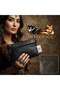 Genuine Lambskin Patterned Design Clutch Handbag with Removable Strap 20X13 cm