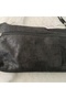 Genuine Lambskin Patterned Design Clutch Handbag with Removable Strap 20X13 cm - 7