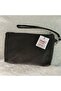 Genuine Lambskin Patterned Design Clutch Handbag with Removable Strap 20X13 cm - 7