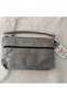 Genuine Lambskin Patterned Design Clutch Handbag with Removable Strap 20X13 cm - 8