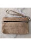 Genuine Lambskin Patterned Design Clutch Handbag with Removable Strap 20X13 cm - 7