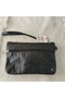 Genuine Lambskin Patterned Design Clutch Handbag with Removable Strap 20X13 cm - 5