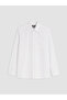 Ozmarka New Season White Regular Fit Poplin Men's Shirt - 4