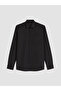 Ozmarka New Season Black Regular Fit Poplin Men's Shirt - 4