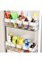 2pcs Refrigerator Storage Divider Side Door Storage Partition Expandable Baffle Dividers Kitchen ... - 2