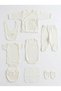 100% Cotton Antiallergic Fabric Mini Dreamer Written Unisex Newborn Child Baby Boxed 10 Piece Hospital Release Bodysuit Set - 4
