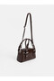 Leather look women's shoulder bag - 3