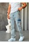 Cargo Pocket Washable Baggy Jeans-W - 4