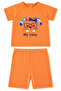 Short Sleeve Top and Bottom Girls' Swimsuit 4418 Orange - 2