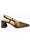 N2628 Women's Genuine Leather Patent Leather Heeled Classic Shoes - 3