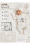 Unisex Cream 100% Cotton Antiallergic Fabric Bubble Newborn Child Baby Hospital Release Bodysuit Set Boxed 10 Pieces