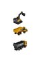 1:64 Volvo Construction Vehicles Set of 3 Excavator Ec950F Hauler A60H Fmx Dumper - 3