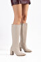 Hanna Daily Women's Zippered Thai Fur Heeled Boots - 7