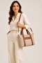 Basics Women's Beige Tan Shoulder Bag Handbag Strap Daily Bag 31X22X12 cm