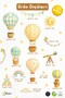 Balloons Kids Room Wall Sticker Set – Rainbow, Cloud and Star Decoration 103 Pieces - 6