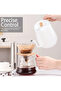 Gooseneck Electric Kettle Temperature Control 0.8L, 4 Modes Pour Over Coffee and Tea Kettle Wood Handle, 100% Stainless Steel Inner with Leak Proof Design, 1000W Rapid Heating,Smart Control,White - 7