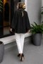 Floral Detailed Balloon Sleeve Tunic Tsd260264 Black - 6