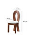 Rolls Dining Chair - White and Brown - 3