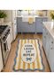 Eta Written and Thematic Patterned Woven Base Decorative Carpet Eta4178 - 2