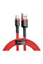 كابل Cafule CALKLF-B09 USB لـ IP 2.4A بطول 1 متر باللون الأحمر