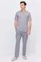 Men's Short Sleeve Striped Pajama Set