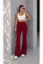 Women's Crepe High Waist Spanish Flare Pants - 2