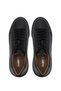 Men's Genuine Leather Black Sneakers & Sports Shoes - 6