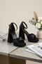 Shoe Basket 5332 Women's Blunt Toe 10 cm Thick Heel Platform Shoes - 4