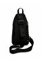 Unisex Sports Multi-Compartment Crossbody Body Bag Black-Khaki - 2