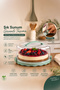 L-00501-2 Lockable Lid Cake Pastry Storage Container Borcam - Cake Pan Green