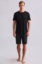 Egyptian Men's Bamboo Pajama Shorts Black - 2