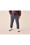 Boy's Houndstooth Patterned Steel Knitted Double Pocket Trousers Navy Blue - 2