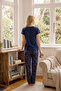Navy Blue Sleepy Happy Pajama Set - 2