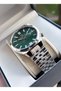 Steel Band Calendar Green Dial - Guaranteed Men's Wristwatch - 5
